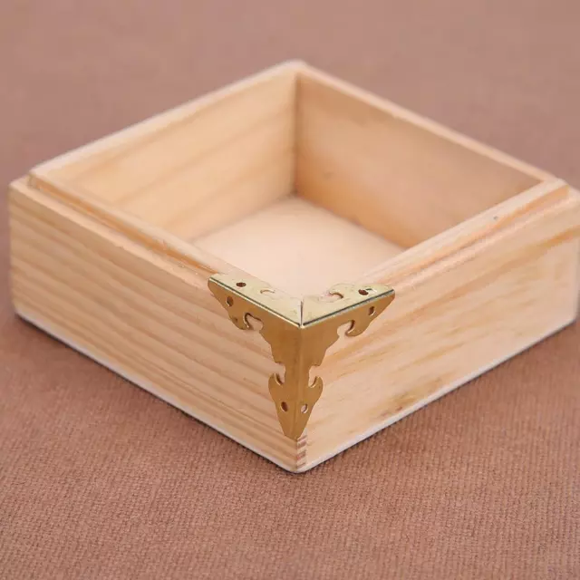 12pcs Metal Carve Jewelry Box Corner Protector Furniture Decorative Bracket