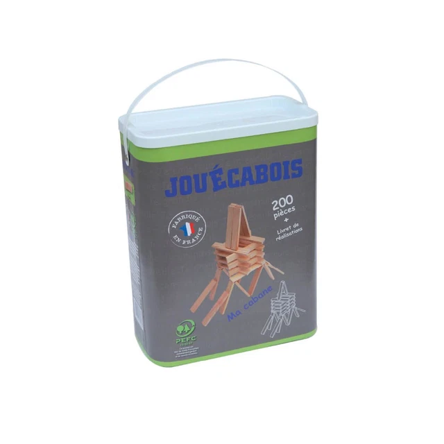 Jeu de constructions JOUECABOIS 200 pièces
