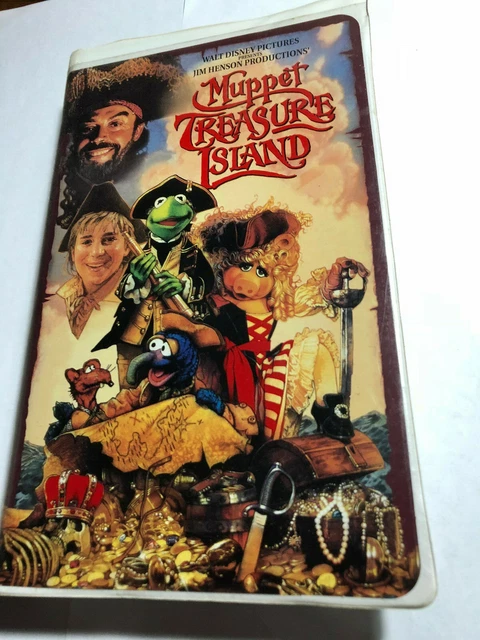 WALT DISNEY VHS Muppet Treasure Island Jim Henson Productions Clamshell ...