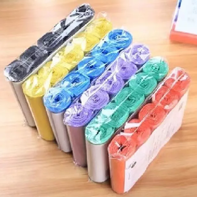 5 Rolls 1 Pack 100Pcs Household Disposable Trash Pouch Kitchen Storage Garba BII