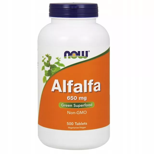 NOW FOODS - Lucerna ALFALFA 650 mg - 500 comprimidos