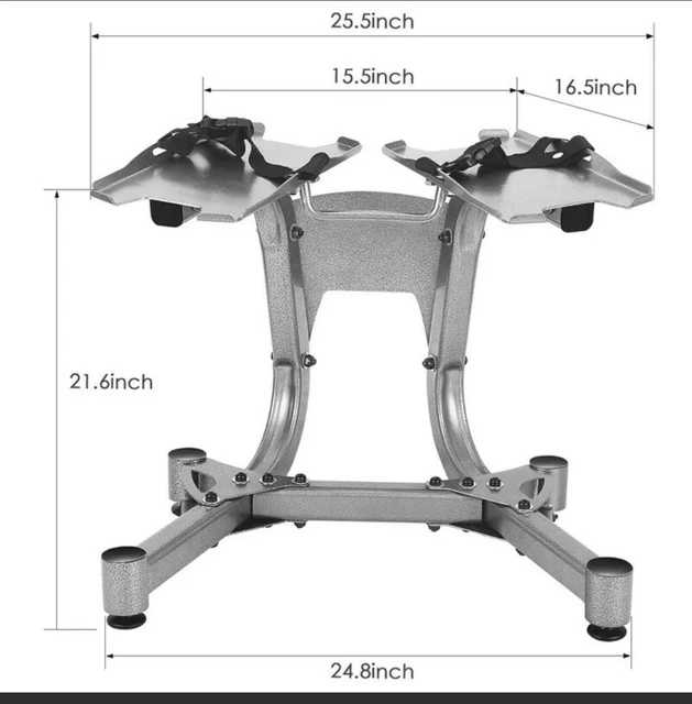 ADJUSTABLE DUMBBELL STAND Rack Holder for Bowflex dumbbells 24kg up to
