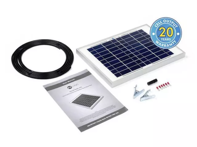 PV Logic 10 Watt Solarpanel Kit Wohnmobil Wohnwagen Boot