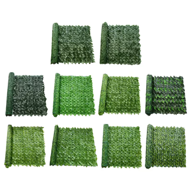 3m Artificial Hedge Fake Ivy Leaf Garden Fence Privacy Screening Roll Wall Panel