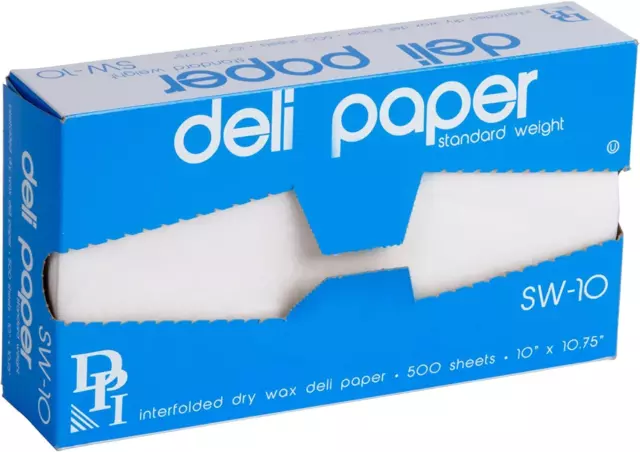 10" X 10 3/4" Interfolded Deli Wrap Wax Paper