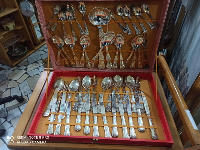 Servizio di posate  vintage barocco  silver plated