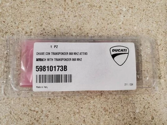 OEM GENUINE NEW DUCATI DIAVEL WRENCH KEY WITH TRANSPONDER 868 MHz 59810173B