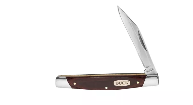 COLLECTIBLE BUCK KNIVES 379 Solo Wood Handle Folding Pocket Knife ...