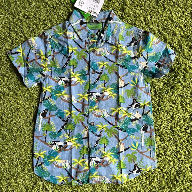 NEW Mountain Warehouse Monkey Animal Safari Shirt T-shirt Top 7-8 Yr Smart Party