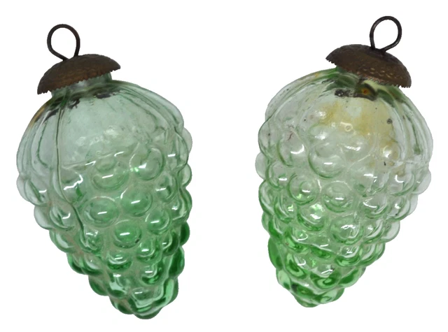 10 Pcs Pomme De Pin Noel En Verre Décorations Pommes Noël Ornements