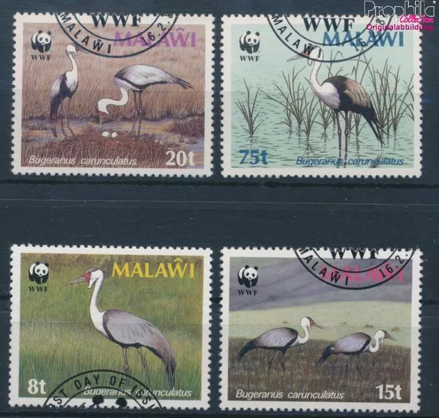 Malawi 477X-480X (complète edition) oblitéré 1987 Klunkerkranich (10130749