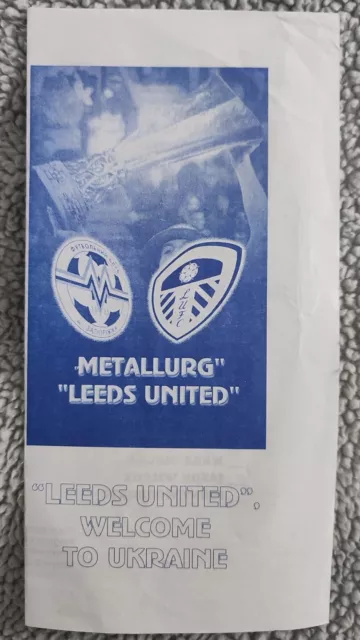 METALLURG v LEEDS UNITED 2002/03 UEFA CUP PIRATE PROGRAMME