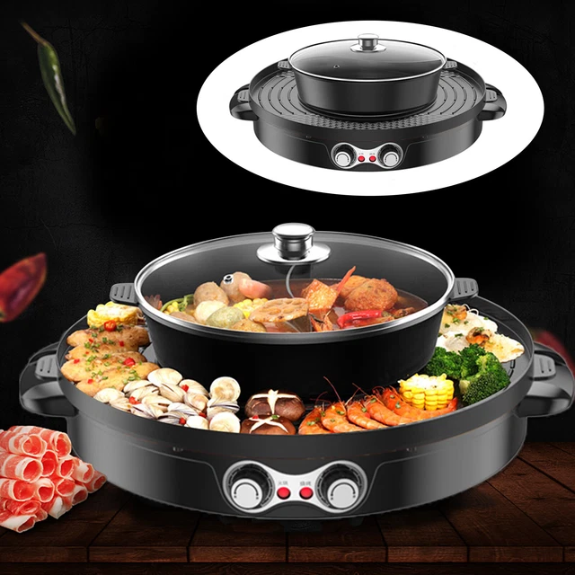 Hot Pot barbecue elettrico hotpot forno padella per barbecue senza fumo macchina per barbecue 2200 W 220 V
