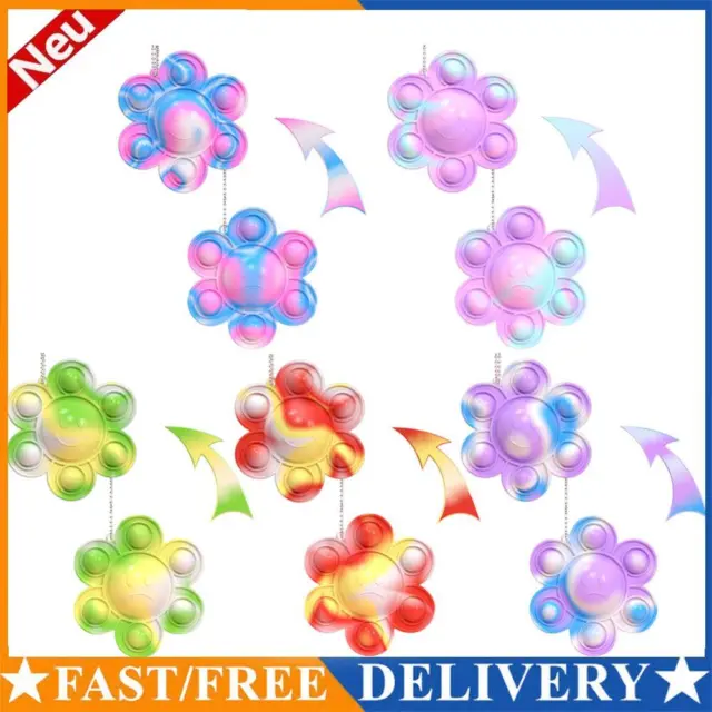 Silicone Decompression Toys Anti-stress Sunflower Squeeze Bubble for Kids Adults