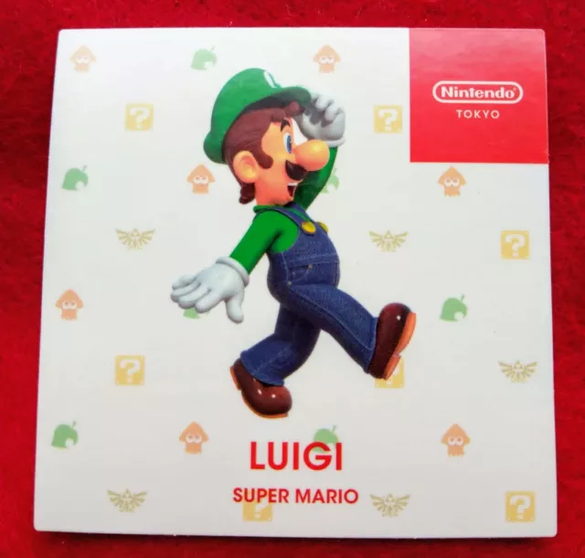 Nintendo Tokyo Luigi Super Mario Not for sale Sticker Very Rare Seal Japan F/S
