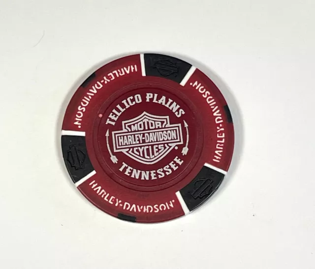 ⭐Harley Davidson Cherohala  Dealership Poker Chip  "Tellico Plains" Tennessee