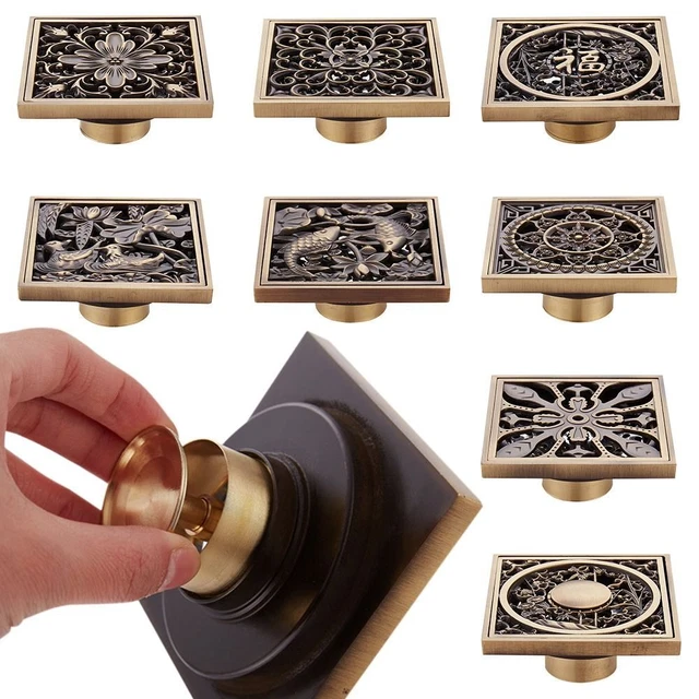 Osseph Heavy Duty alluminio cupola lavello scarico filtro pavimento copertura per ristorante, casa, giardino Ourdoor, cucina o bagno. 5-1/2 W x 2-1/4H (5PCS