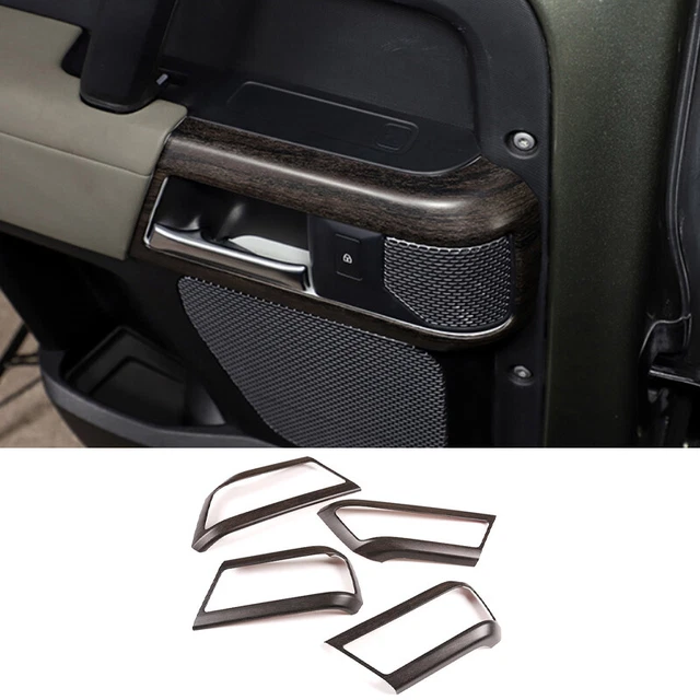For Land Rover Defender 110 2020-2024 Oak Grain Inner Door Handle Cover Trim 4X