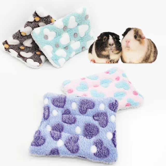 Small Animal Cage Mat Fleece Nest Hamster Bed Pad Hammock Sleeping Bed Supply
