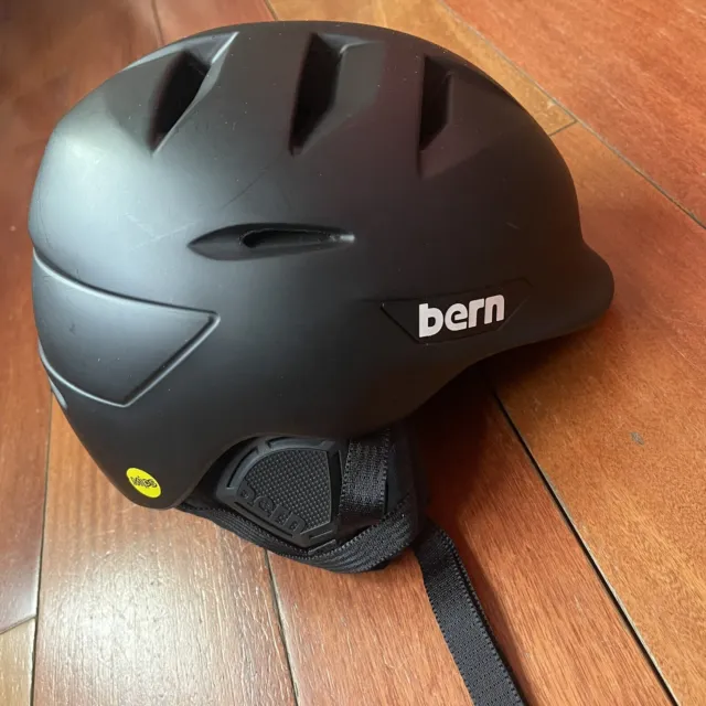 Bern rollins mips snow helmet small 52-55.5cm matte black zip mold Ski Boa
