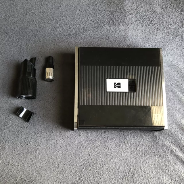 Kodak Carousel Custom 860H Vintage Projector w/ Remote Lens & Box - PARTS