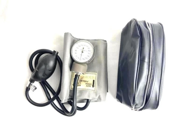 Vintage Manual Sphygmomanometer Medical Collectible Professional Certified Flaw