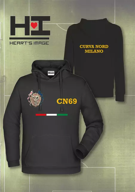 FELPA CAPPUCCIO INTER Cn69 Curva Nord Ultras Milano Internazionale