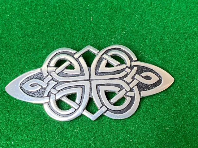 St. Justin Pewter Celtic Pin Brooch