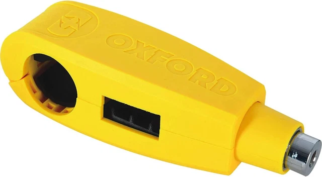 Oxford Products Blocco leva scooter moto giallo LK301