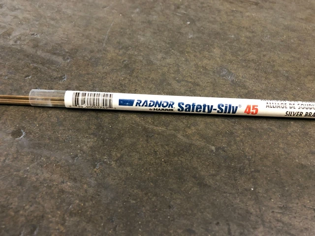 silver brazing alloy / new / 3 sticks per pack / 3/32" / Safety-Silv 45