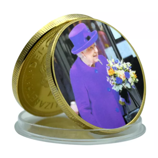 Queen Elizabeth II Gold Münze Gedenkmünze Home Dekoration Kunst Handwerk