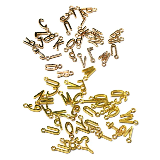 52 pcs 26 Alphabet Letters Charms A-Z Buchstaben Charms Brief Anfänglichen Charm