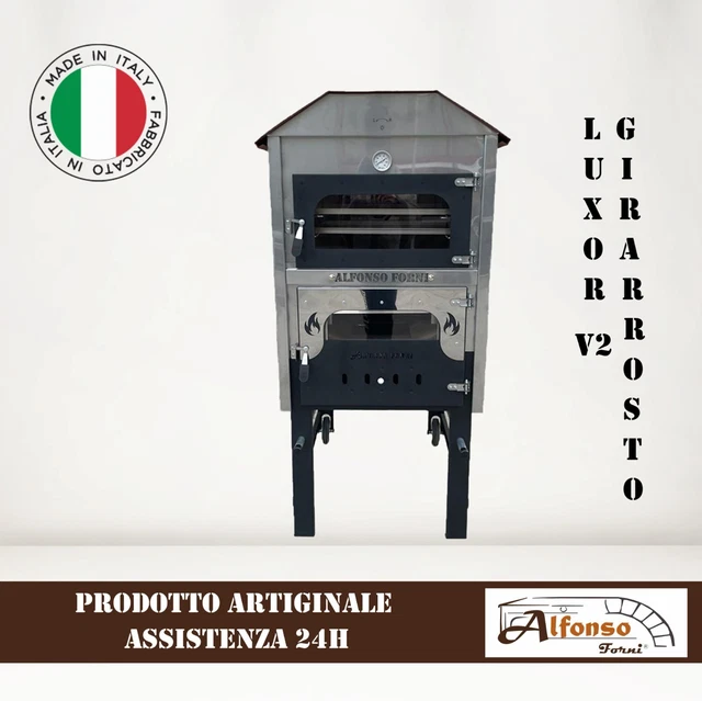 Forno a legna ventilato LUXOR V2 CON GIRARROSTO