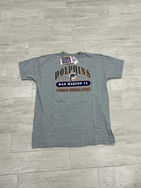 Vintage 90s NFL Miami Dolphins Dan Marino Double Sided Football T Shirt Size 3XL