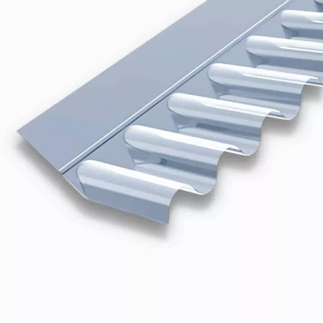 Wandanschlußprofil PVC farblos - Sinus 76/18 in 1106 mm l für Wellplatten