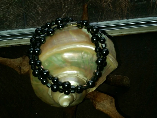 Super Strong 100% Hematite Magnetic Necklace , 21.25", magnetic clasp