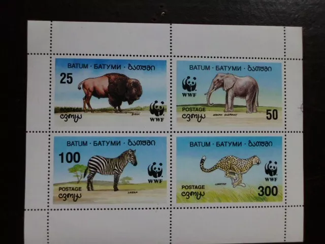 Briefmarken, Wildtiere, WWF, Batum, postfrisch