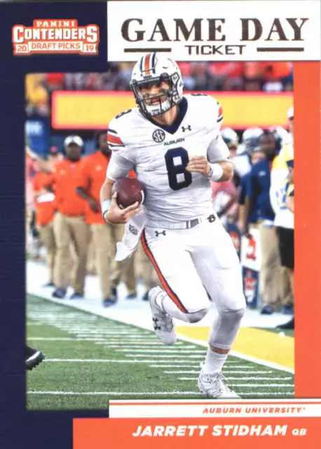 2019 Contenders Draft Game Day Tickets #19 Jarrett Stidham Auburn Tigers