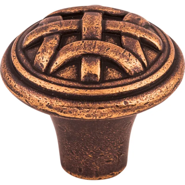Top Knobs Cabinet Celtic Small Knob 1 Inch Old English Copper
