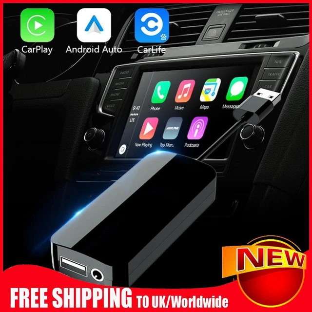 FOR CARPLAY ANDROID Auto USB Wired Adapter Mic Input for Android 4.2 ...