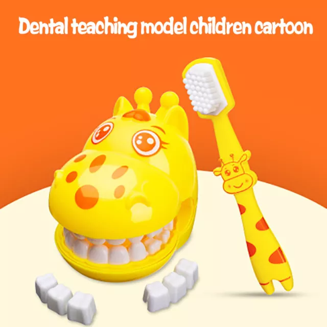 4pcs Kids Pretend Play Toy Dentist Check Teeth Model Set Educational LearinY^FE