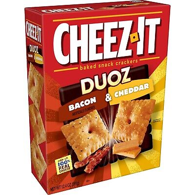 Cheez-It C' Baked Snack Crackers Duoz Bacon & Cheddar 367ml Gratuit Monde Navire