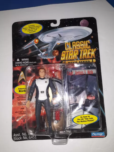 Classic Star Trek Movie Series Admiral James Kirk Action Figure 1995 Playmates