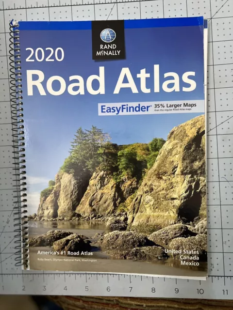 2020 Rand McNally Road Atlas Paperback Spiral Binding Large Scale