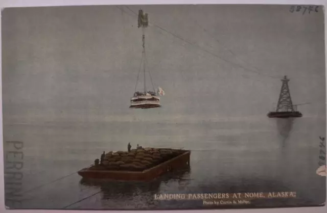 VINTAGE LANDING PASSENGERS at Nome Alaska Divided Back Postcard 1915 $5 ...