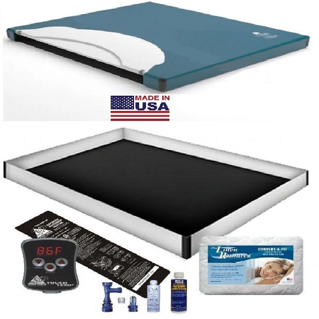 70% Waveless Waterbed Mattress / Pad / Liner / Heater / Fill Drain Kit