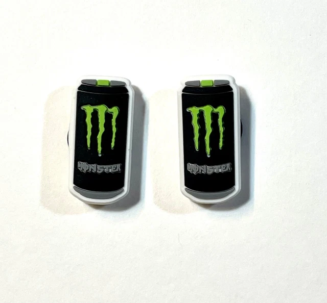 monster energy drink croc charm 2 piece set