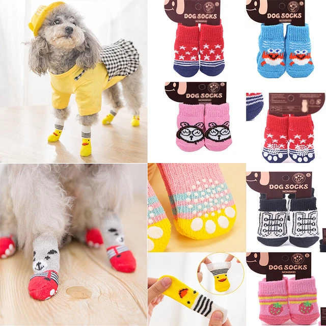 12pcs Haustier Socken Kleiner Hund Katze Anti Slip Welpe Pfote Schutz Haussch ‡
