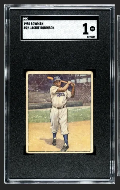 1950 Bowman #22 Jackie Robinson SGC 1