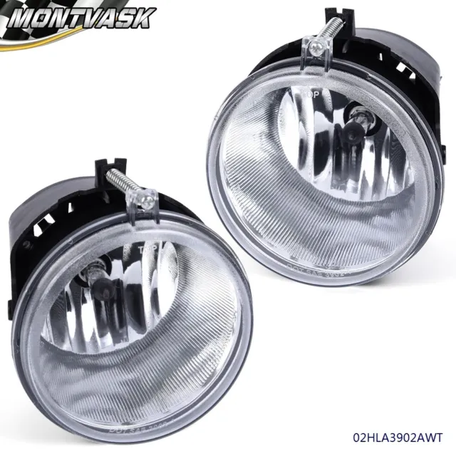Clear Lens Bumper Fog Light Lamps W/ Bulbs Fit For Jeep Grand Cherokee 2005-2010